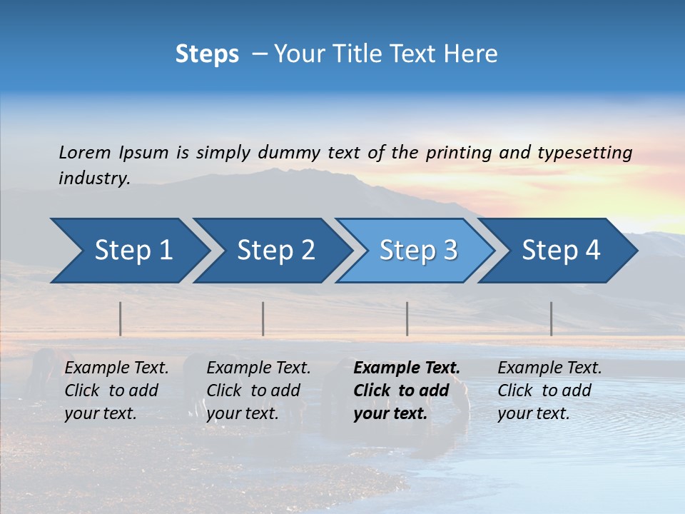 Sky View Sunrise PowerPoint Template
