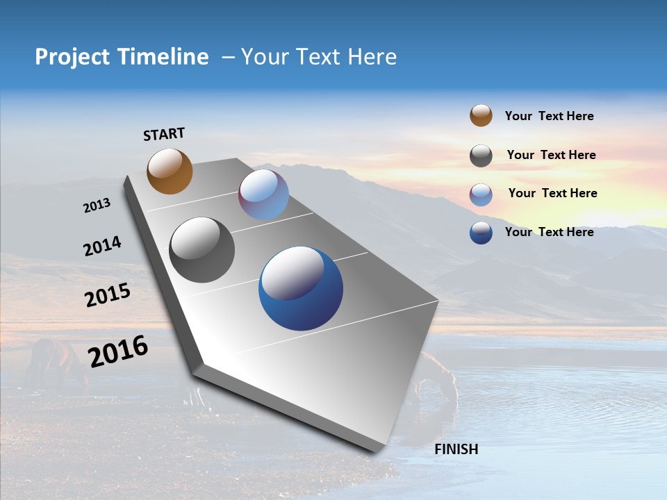 Sky View Sunrise PowerPoint Template