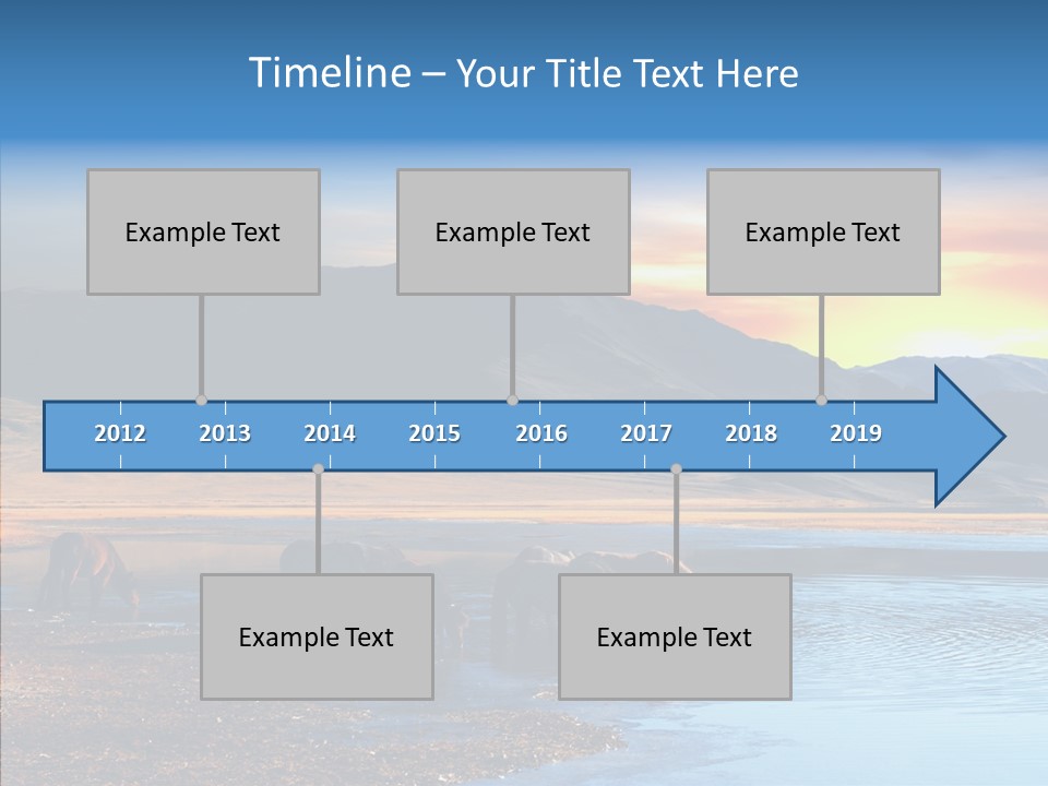 Sky View Sunrise PowerPoint Template