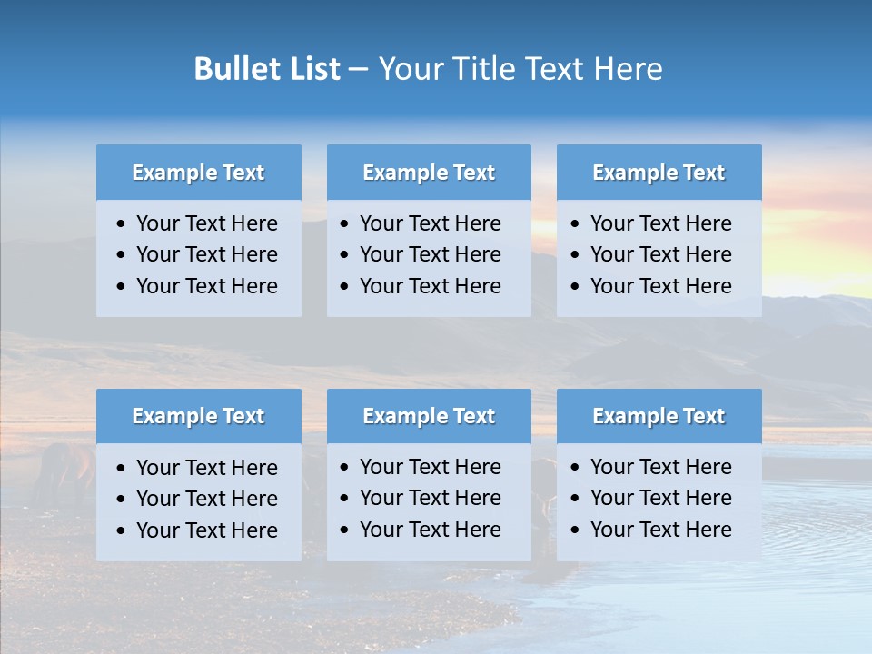 Sky View Sunrise PowerPoint Template