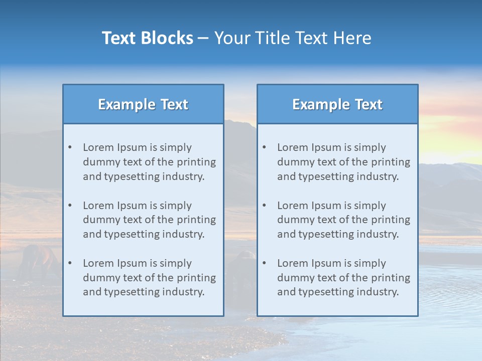 Sky View Sunrise PowerPoint Template