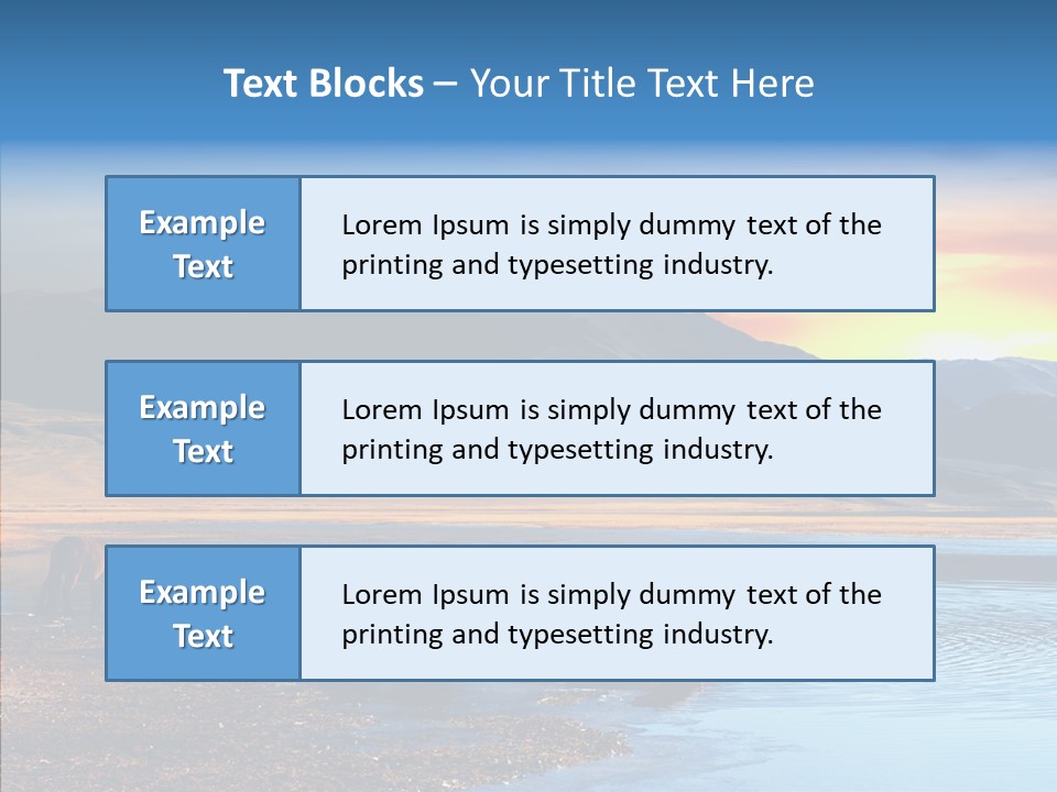 Sky View Sunrise PowerPoint Template