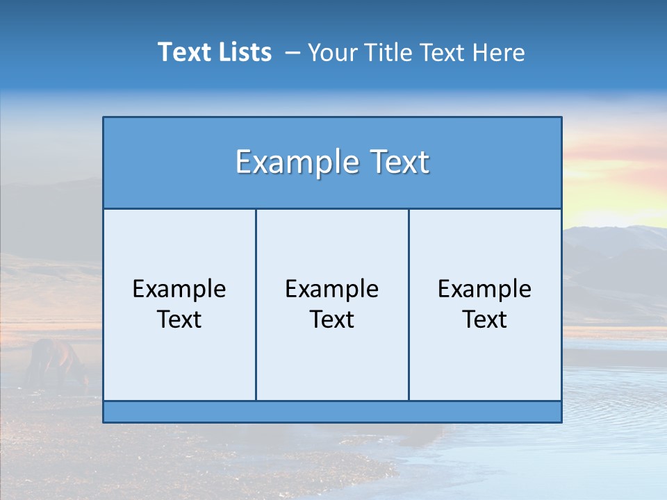 Sky View Sunrise PowerPoint Template