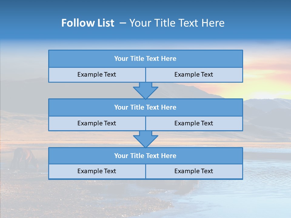Sky View Sunrise PowerPoint Template