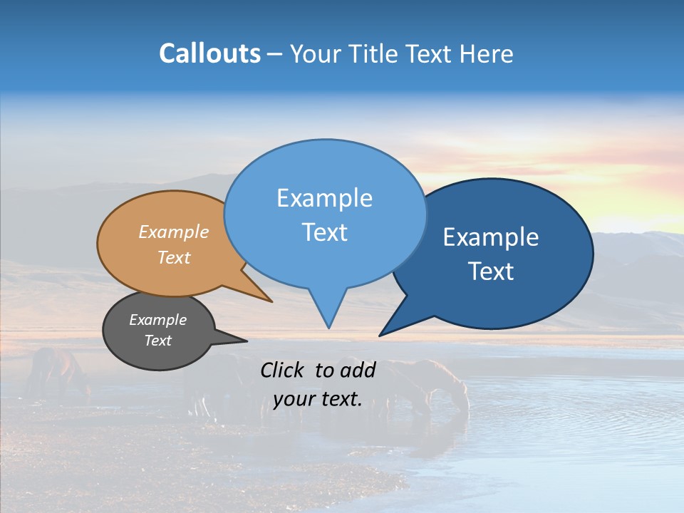Sky View Sunrise PowerPoint Template