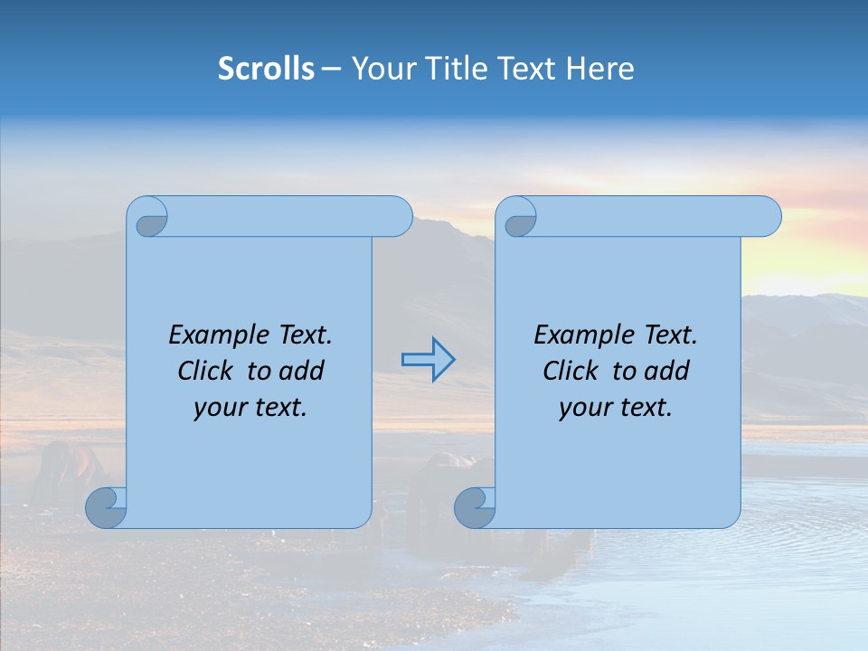 Sky View Sunrise PowerPoint Template