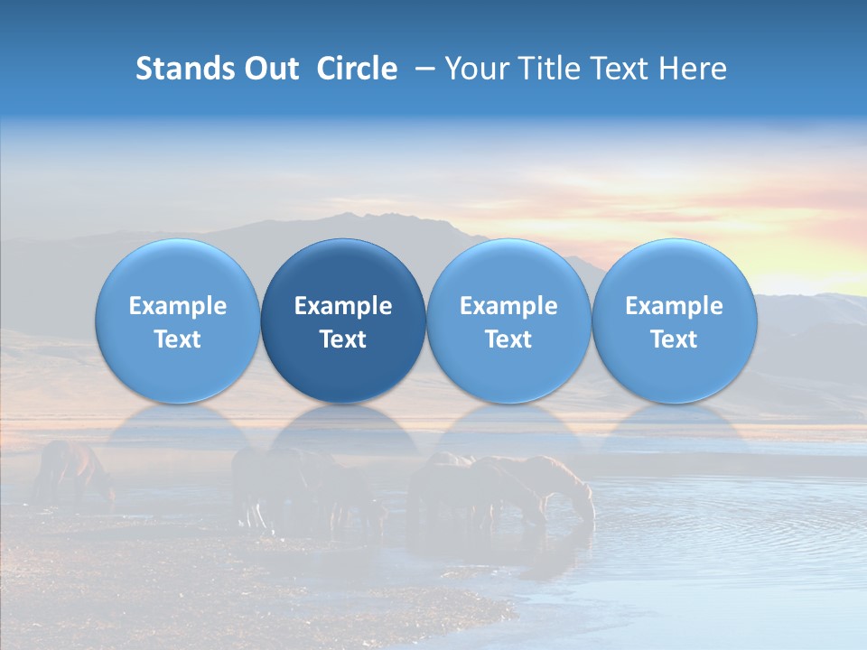 Sky View Sunrise PowerPoint Template