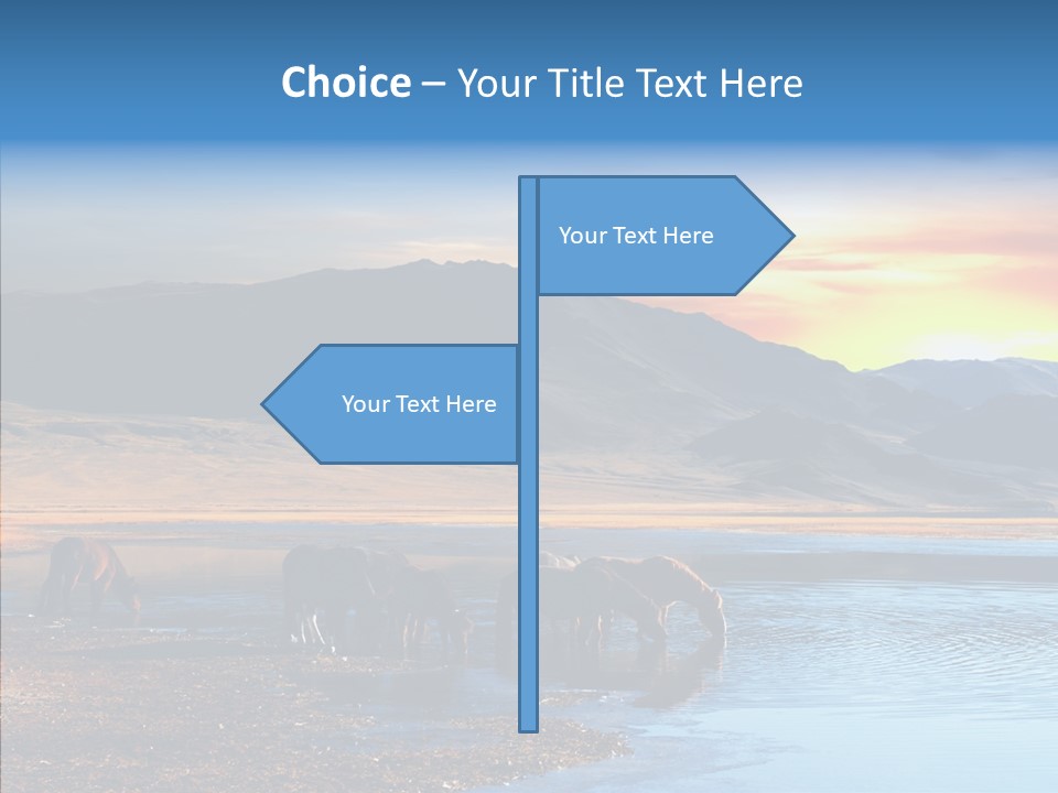 Sky View Sunrise PowerPoint Template