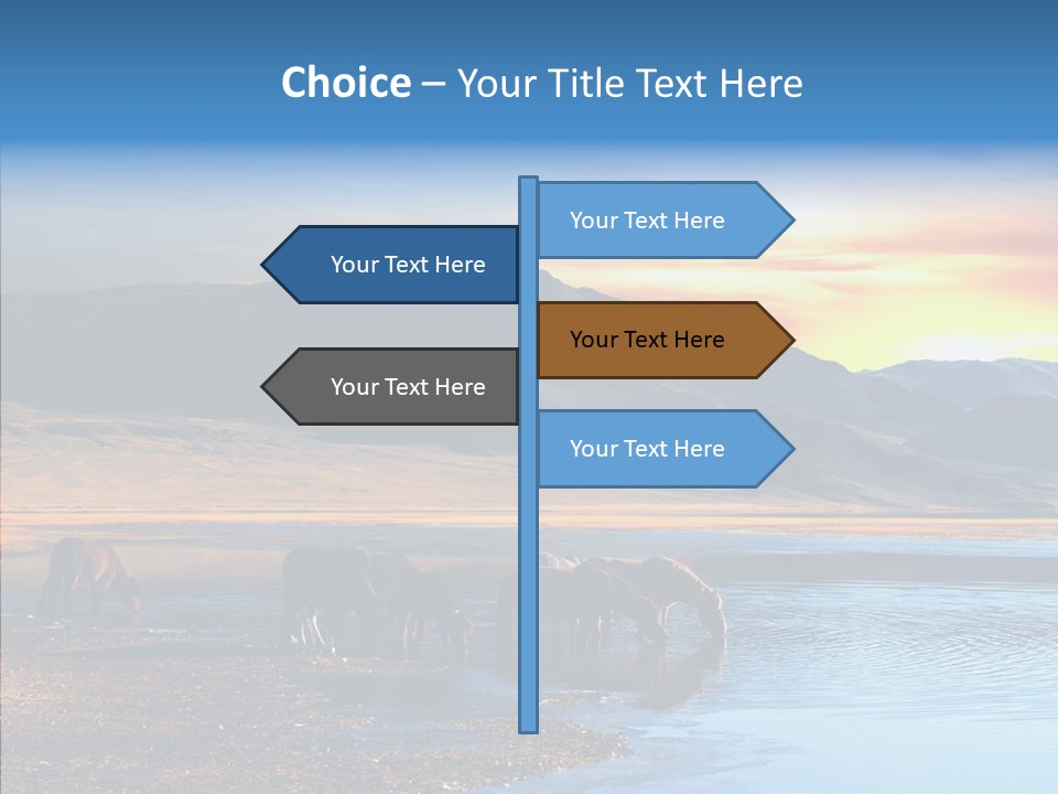 Sky View Sunrise PowerPoint Template