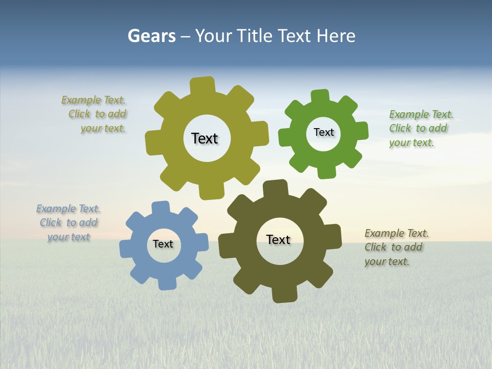 Beautiful Nature Agriculture PowerPoint Template