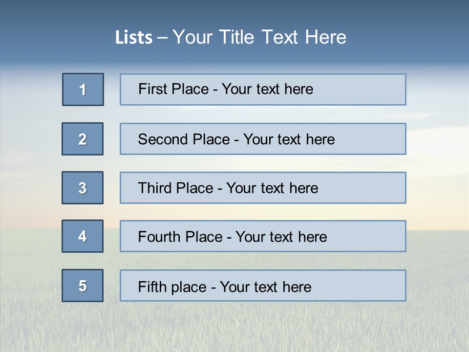 Beautiful Nature Agriculture PowerPoint Template