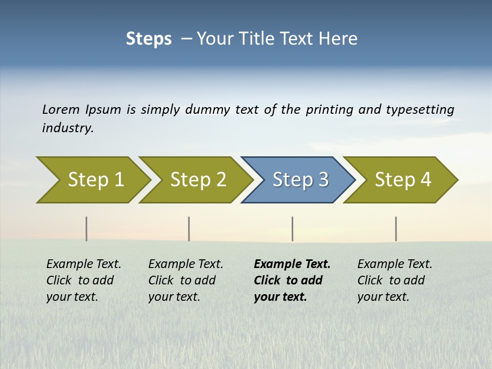 Beautiful Nature Agriculture PowerPoint Template