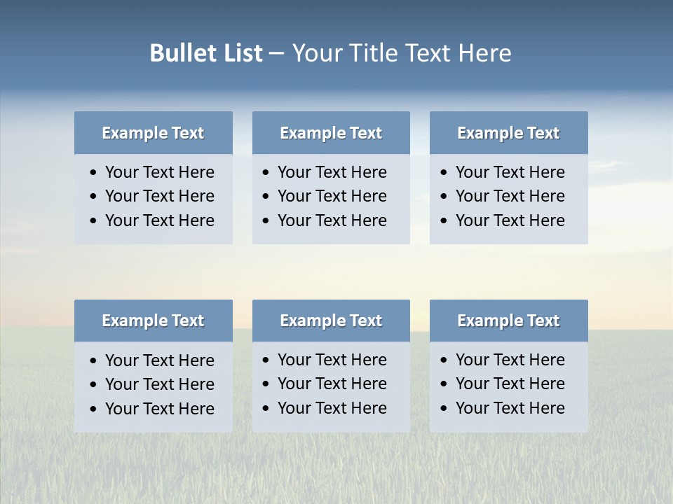 Beautiful Nature Agriculture PowerPoint Template