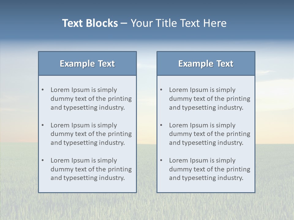 Beautiful Nature Agriculture PowerPoint Template