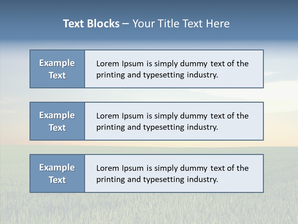 Beautiful Nature Agriculture PowerPoint Template