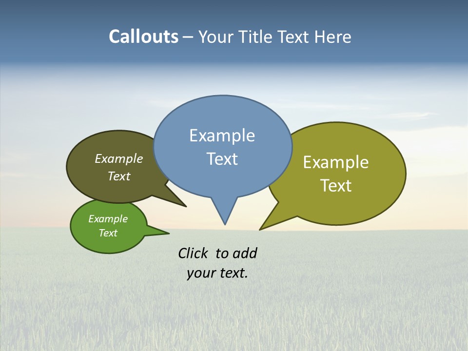 Beautiful Nature Agriculture PowerPoint Template