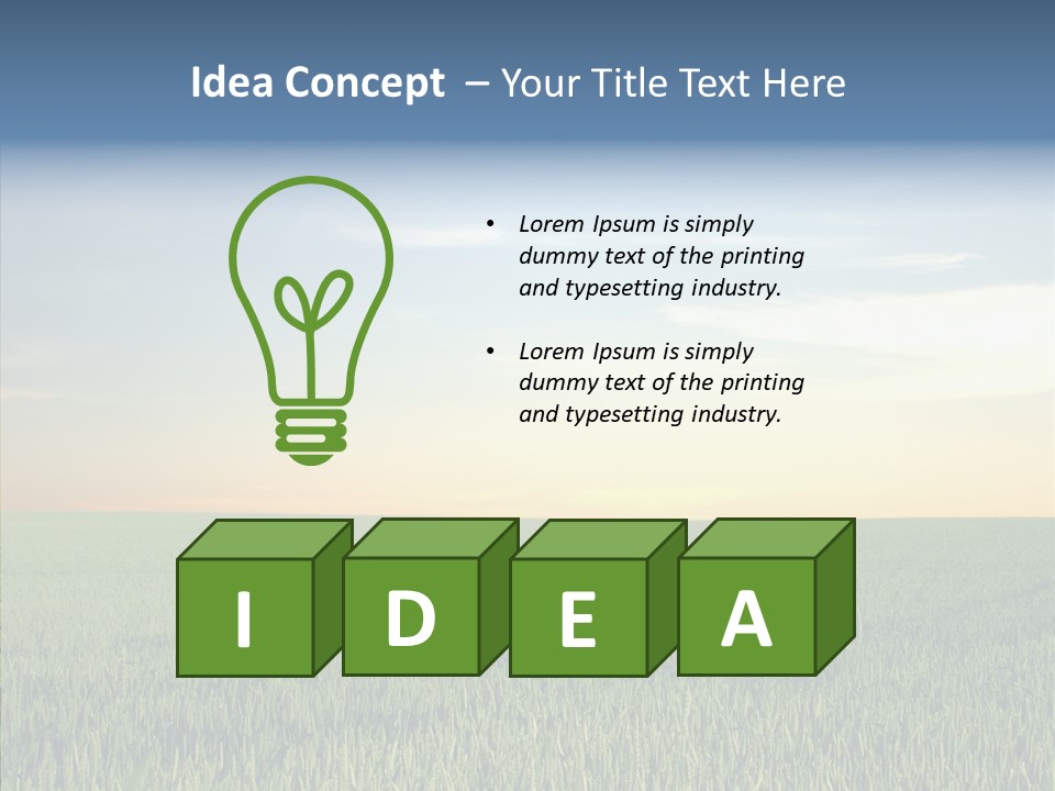 Beautiful Nature Agriculture PowerPoint Template