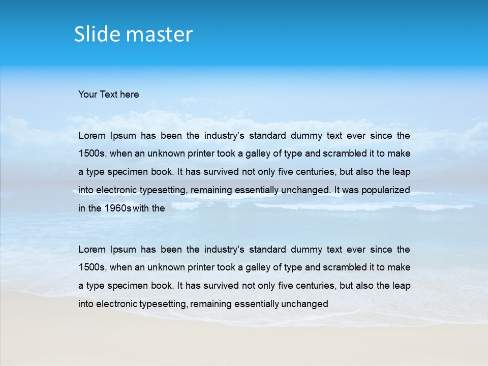 Surf Water Tourism PowerPoint Template
