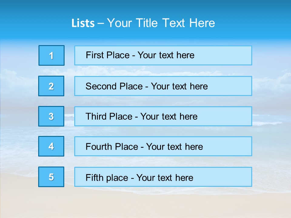 Surf Water Tourism PowerPoint Template