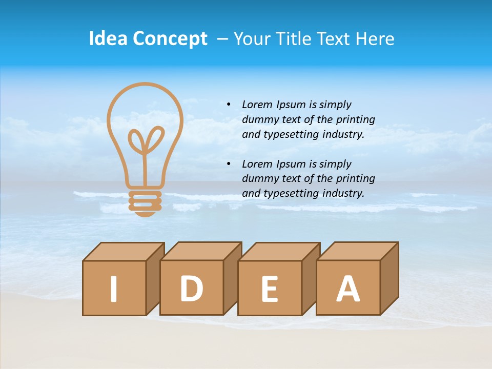 Surf Water Tourism PowerPoint Template