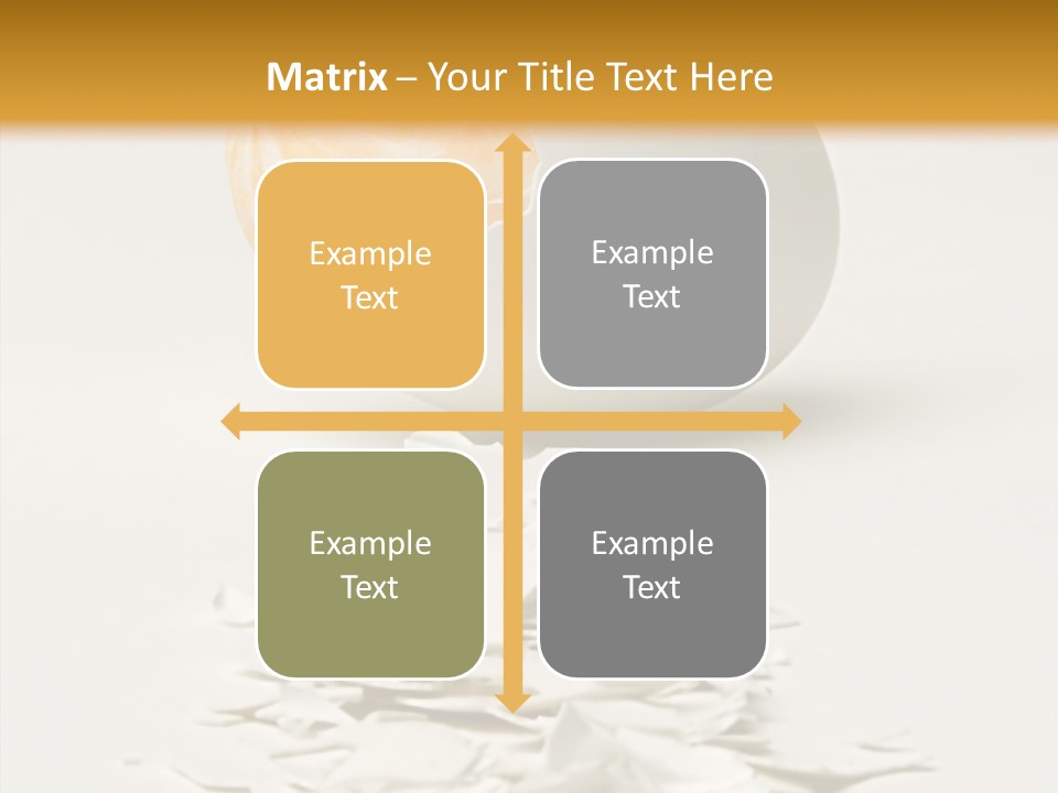 Abstraction Eggcup Art PowerPoint Template