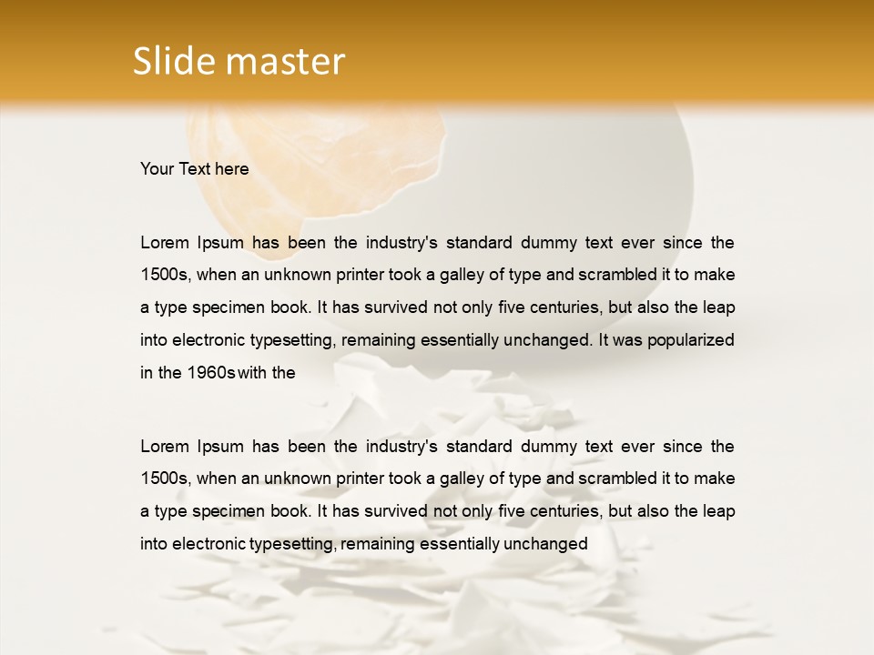 Abstraction Eggcup Art PowerPoint Template