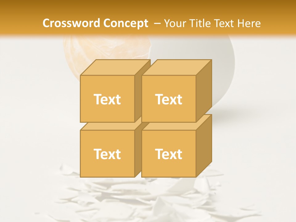 Abstraction Eggcup Art PowerPoint Template