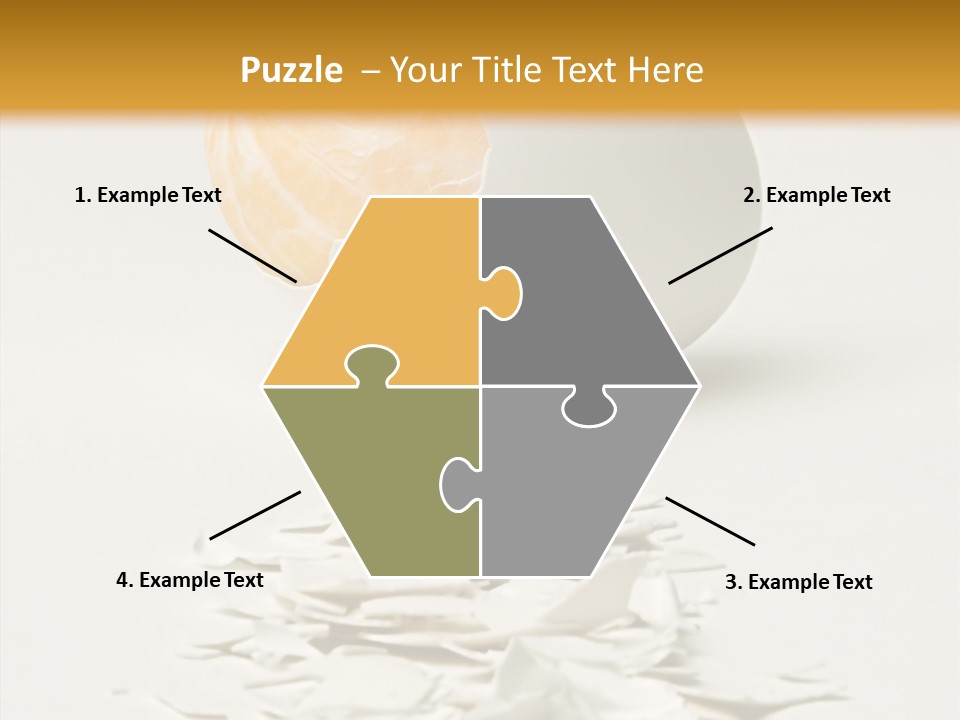 Abstraction Eggcup Art PowerPoint Template