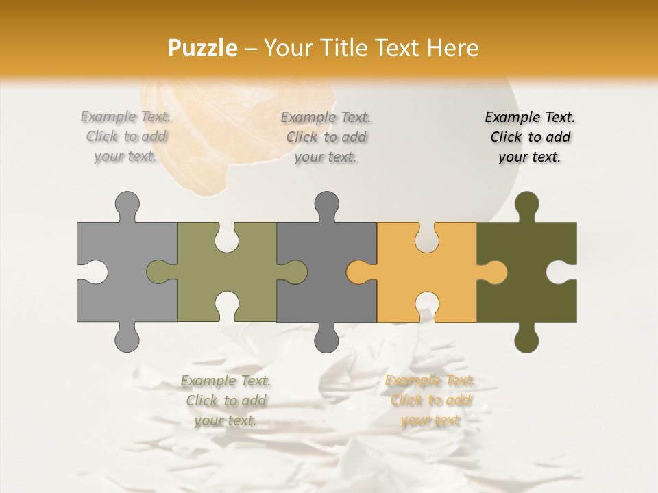 Abstraction Eggcup Art PowerPoint Template