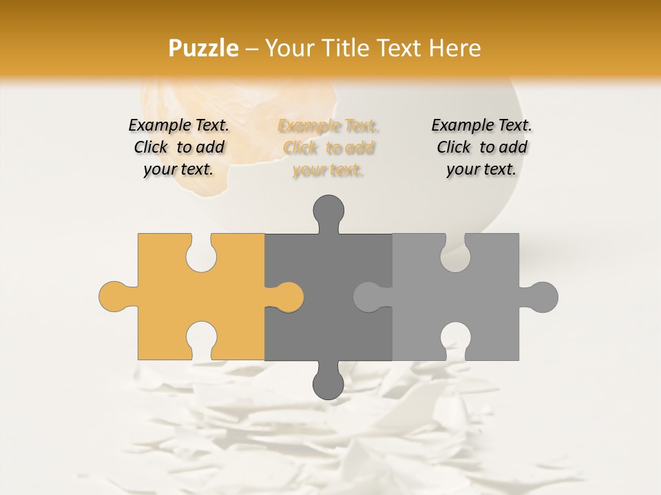 Abstraction Eggcup Art PowerPoint Template