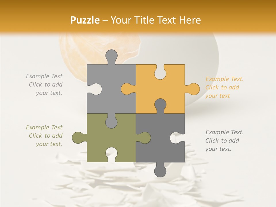 Abstraction Eggcup Art PowerPoint Template