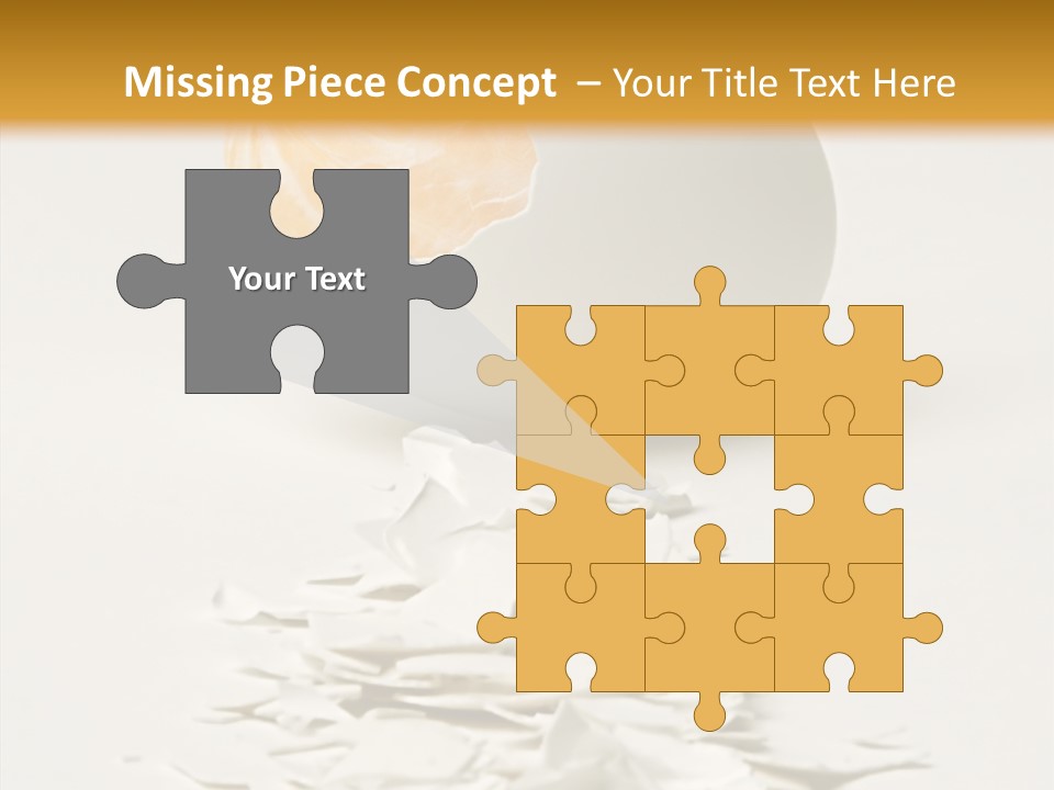 Abstraction Eggcup Art PowerPoint Template