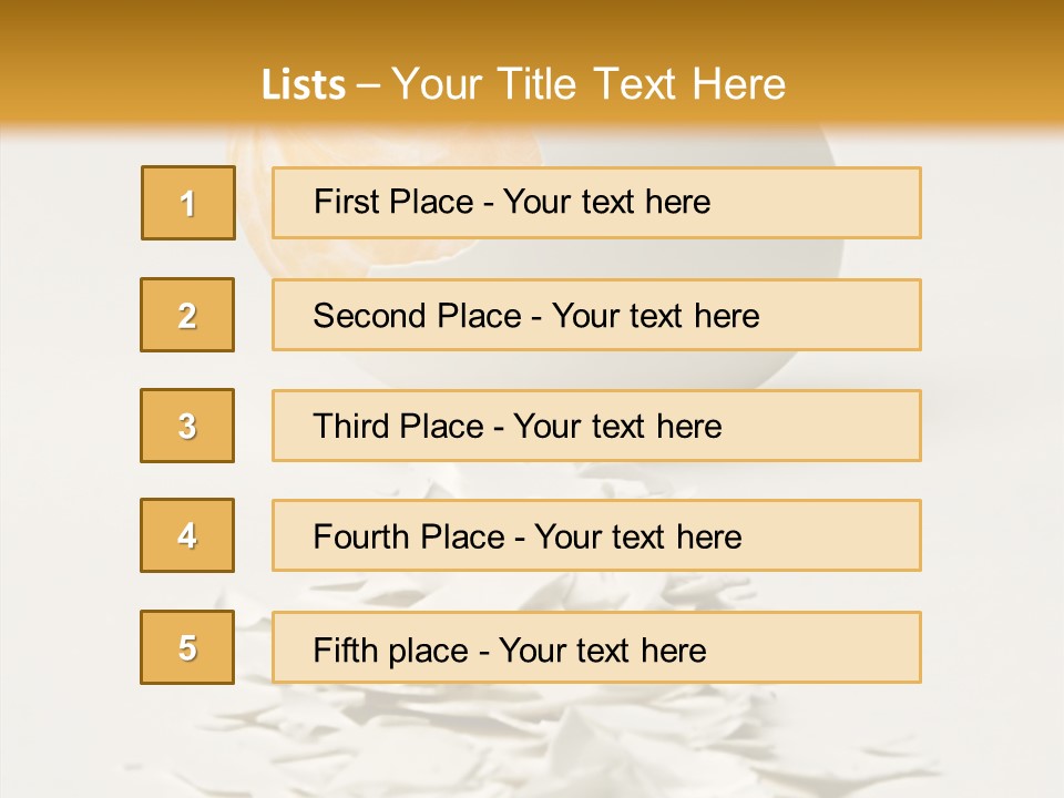 Abstraction Eggcup Art PowerPoint Template