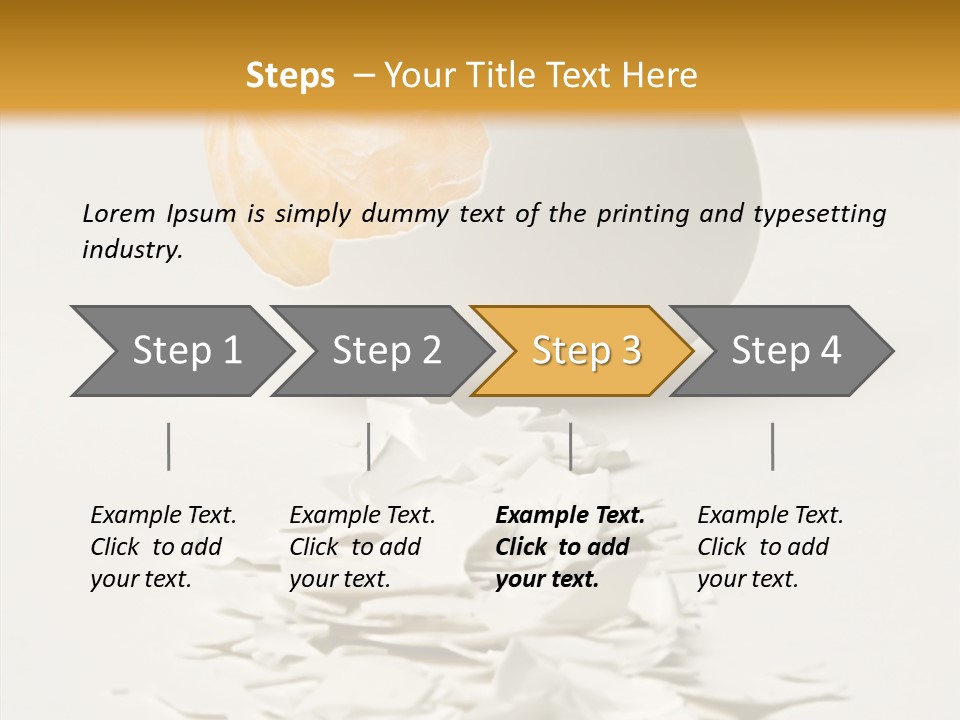 Abstraction Eggcup Art PowerPoint Template