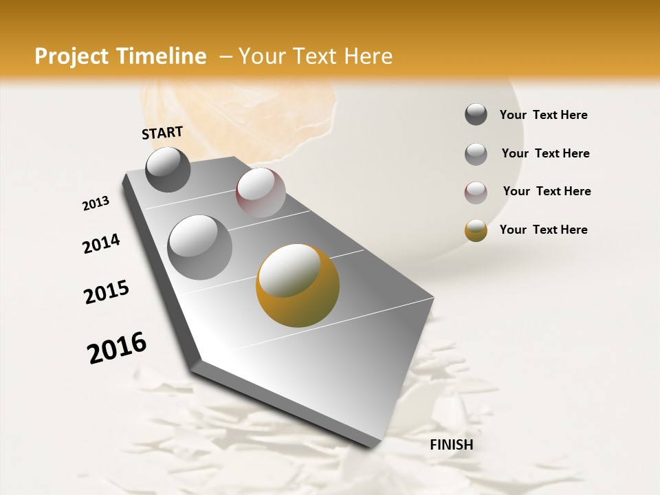 Abstraction Eggcup Art PowerPoint Template
