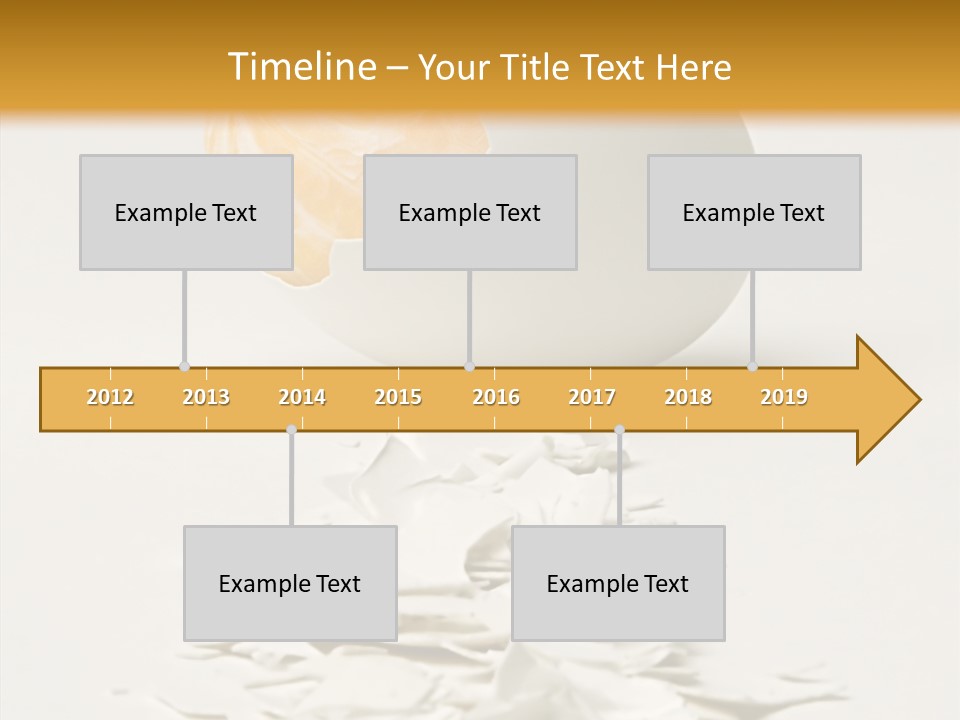 Abstraction Eggcup Art PowerPoint Template