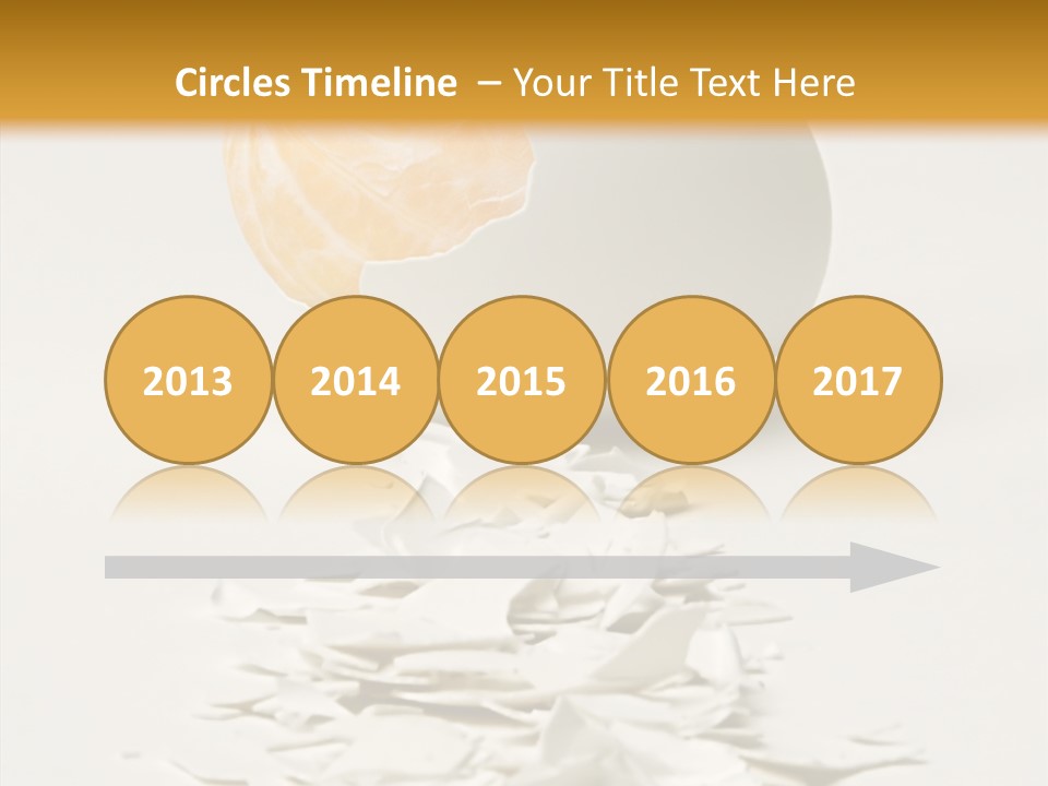 Abstraction Eggcup Art PowerPoint Template