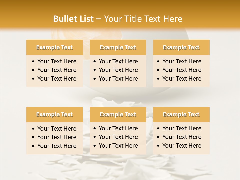 Abstraction Eggcup Art PowerPoint Template