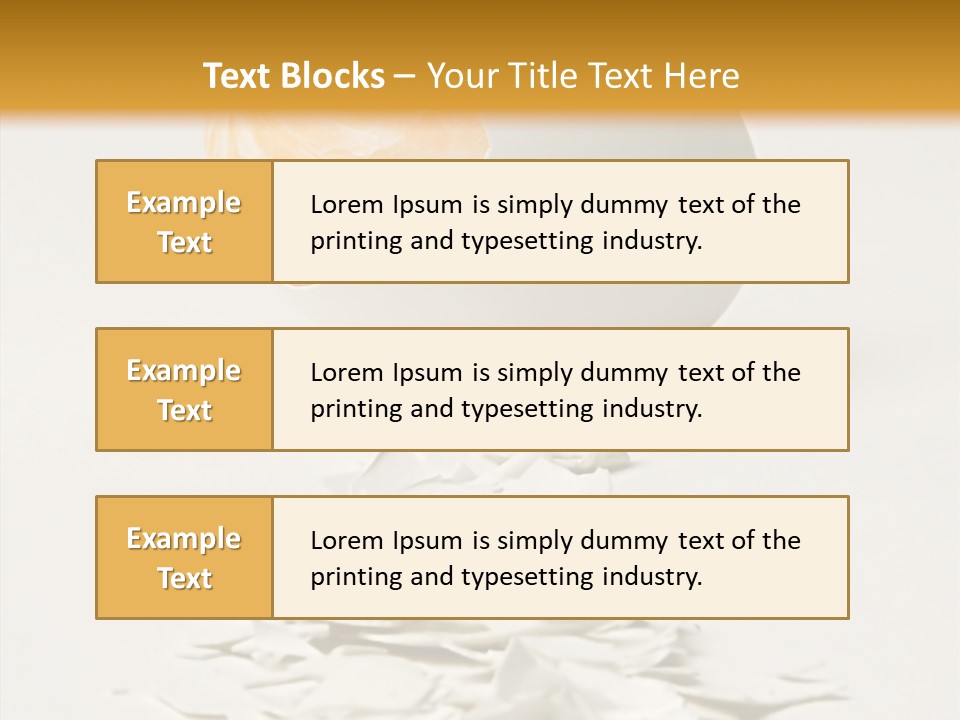 Abstraction Eggcup Art PowerPoint Template