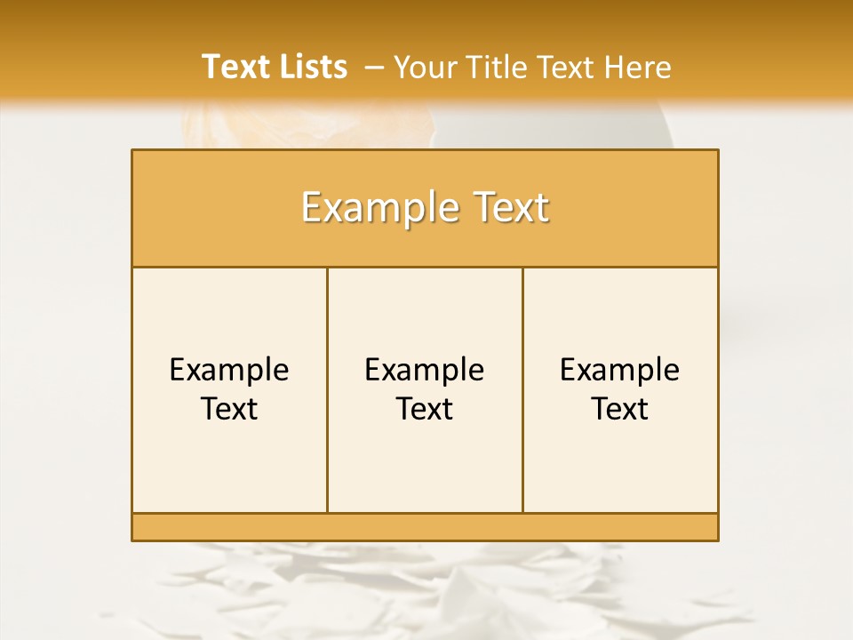Abstraction Eggcup Art PowerPoint Template