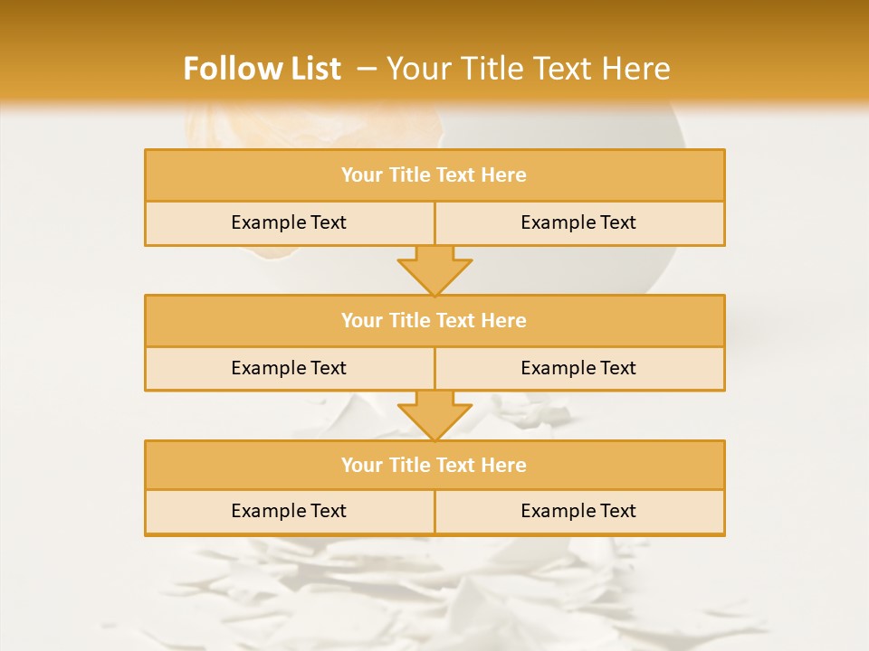 Abstraction Eggcup Art PowerPoint Template