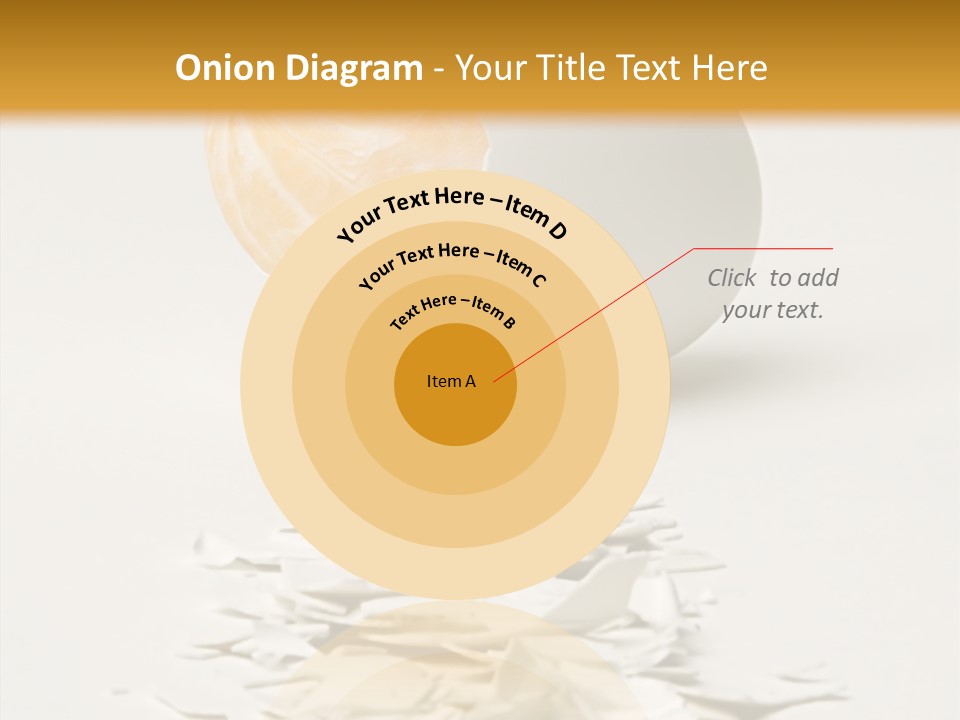 Abstraction Eggcup Art PowerPoint Template