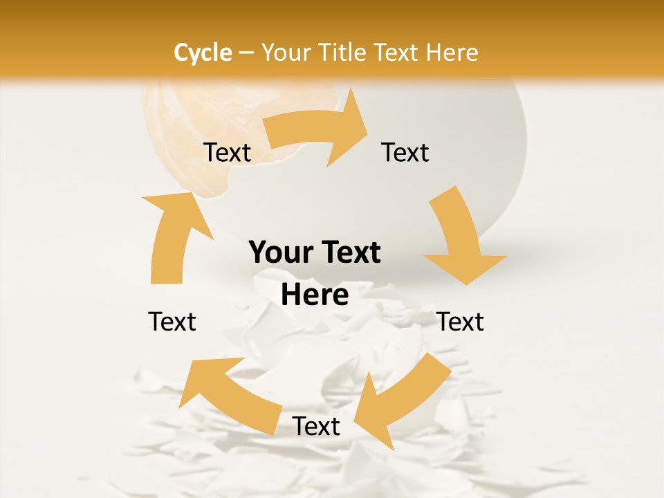 Abstraction Eggcup Art PowerPoint Template