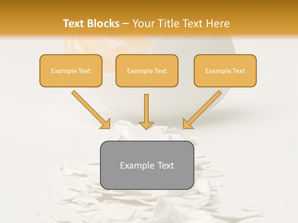 Abstraction Eggcup Art PowerPoint Template