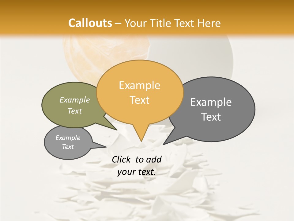 Abstraction Eggcup Art PowerPoint Template