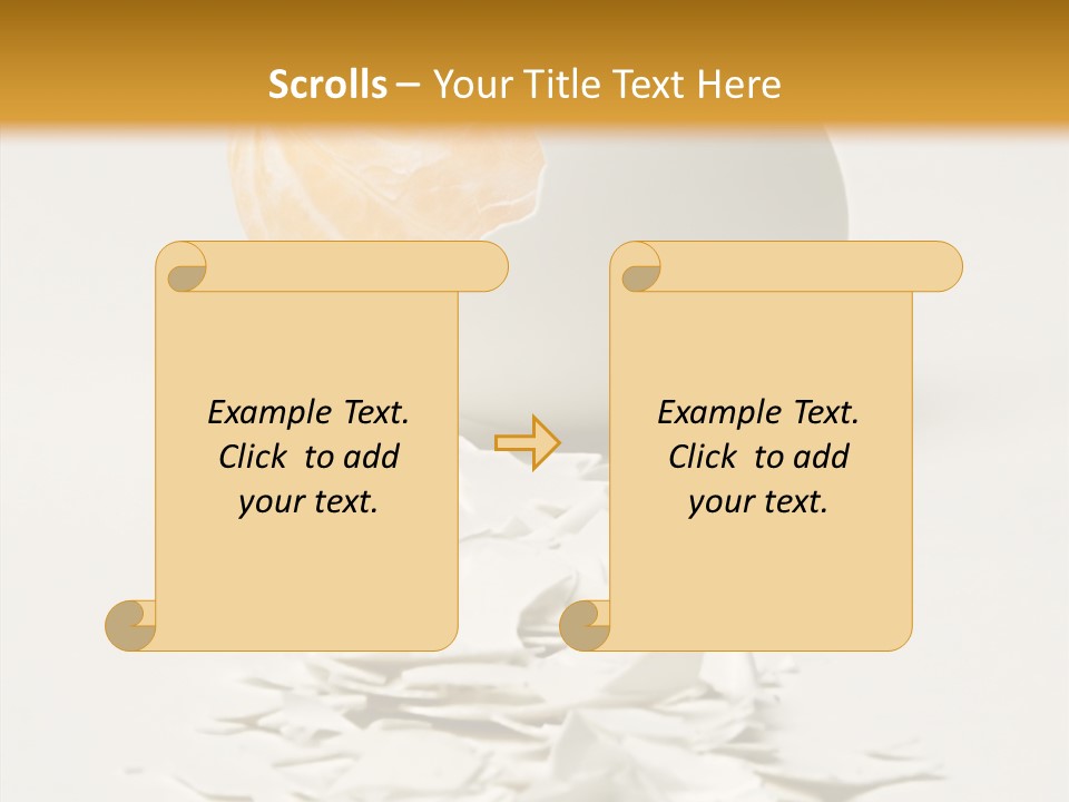 Abstraction Eggcup Art PowerPoint Template