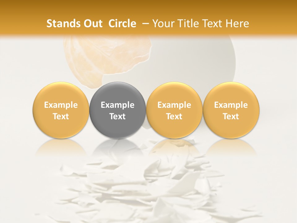 Abstraction Eggcup Art PowerPoint Template