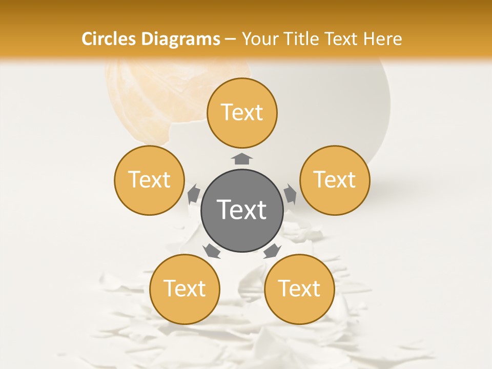 Abstraction Eggcup Art PowerPoint Template