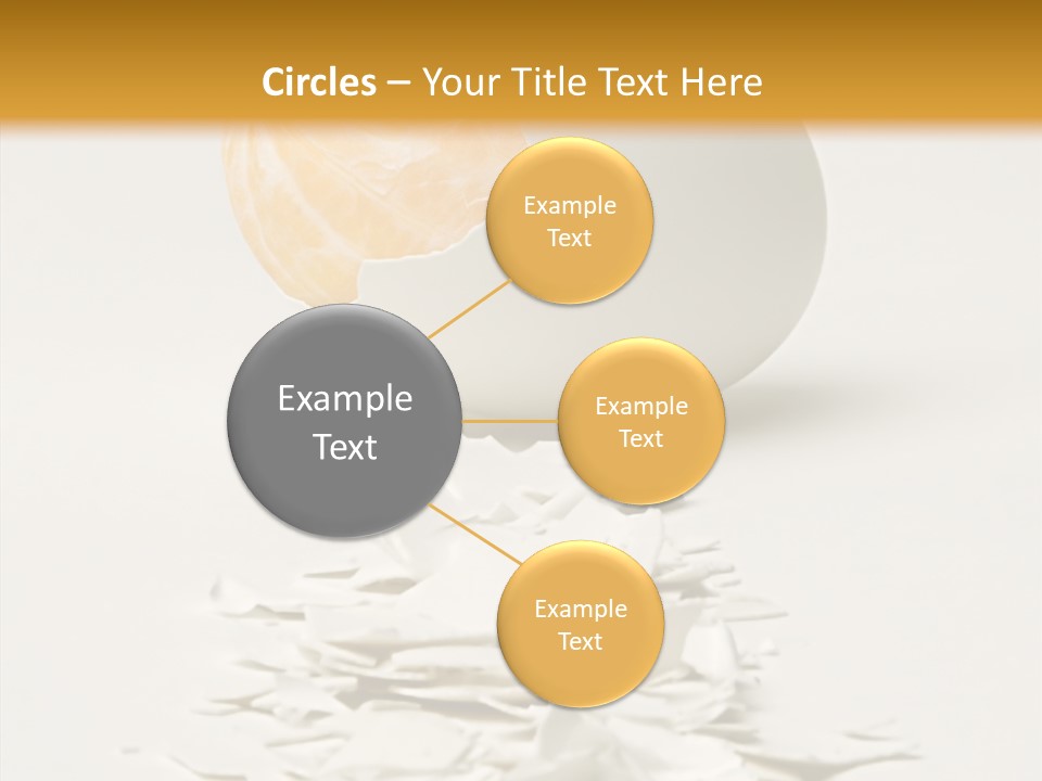 Abstraction Eggcup Art PowerPoint Template