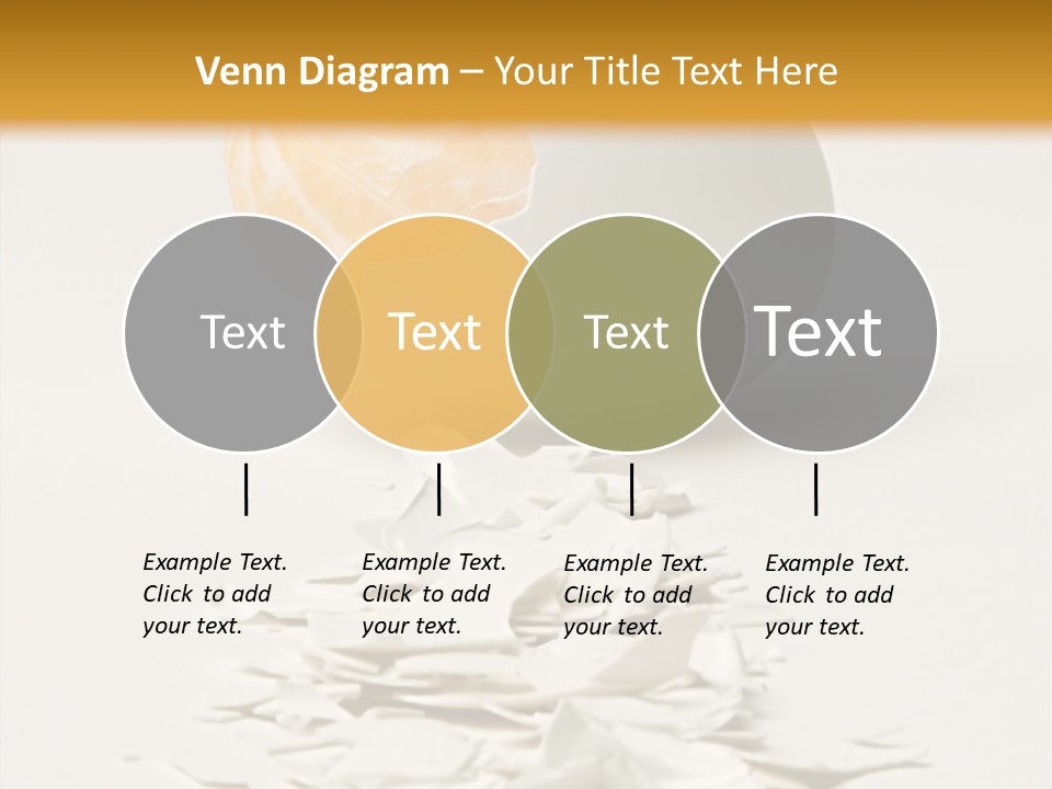 Abstraction Eggcup Art PowerPoint Template
